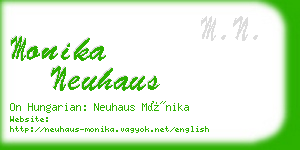monika neuhaus business card